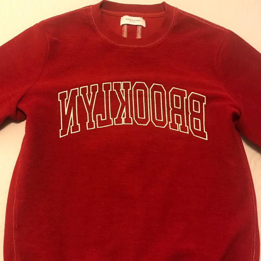 Ovadia & Sons Red “Brooklyn” Sweatshirt